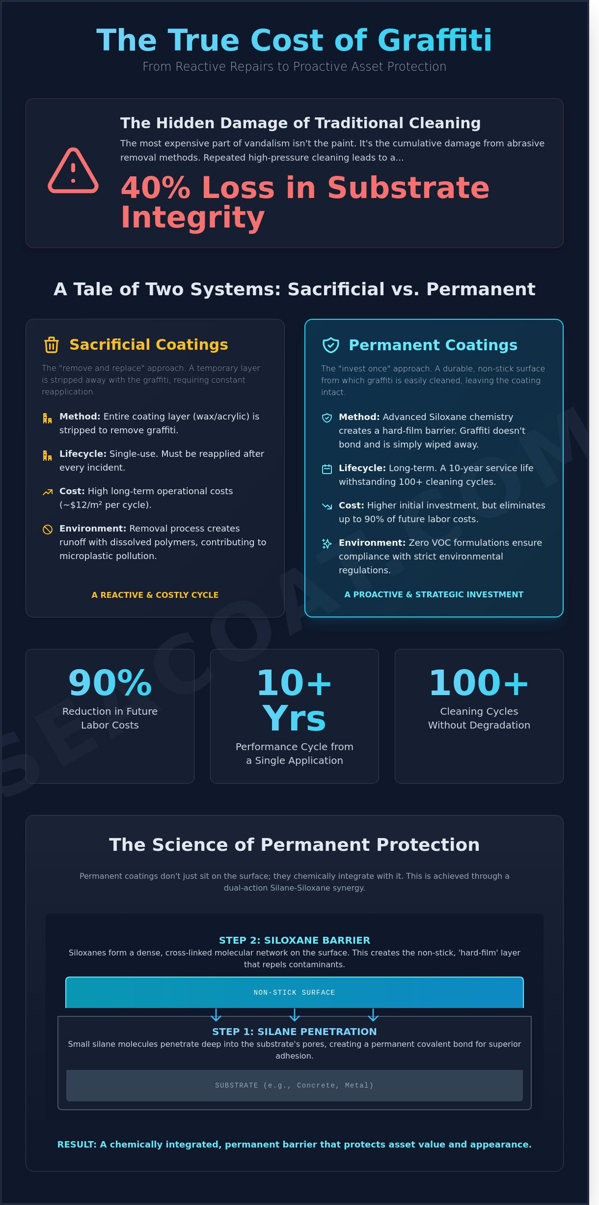 The Definitive Guide to Anti-Graffiti Coating: Permanent vs. Sacrificial Solutions