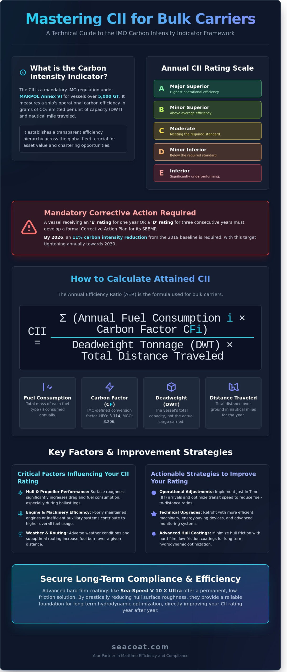 Calculating CII Rating for Bulk Carriers: A Technical Guide to IMO Compliance Calculating CII Rating for Bulk Carriers: A Technical Guide to IMO Compliance
