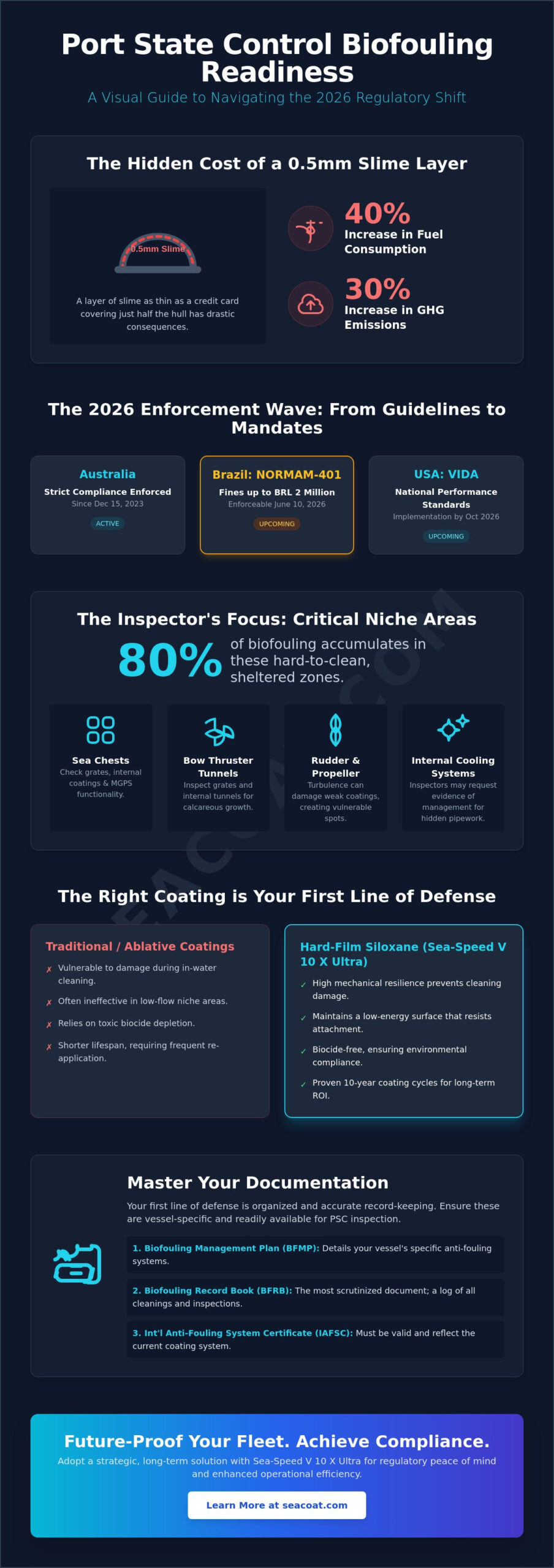 How to Prepare for a Port State Control Biofouling Inspection: The 2026 Compliance Checklist