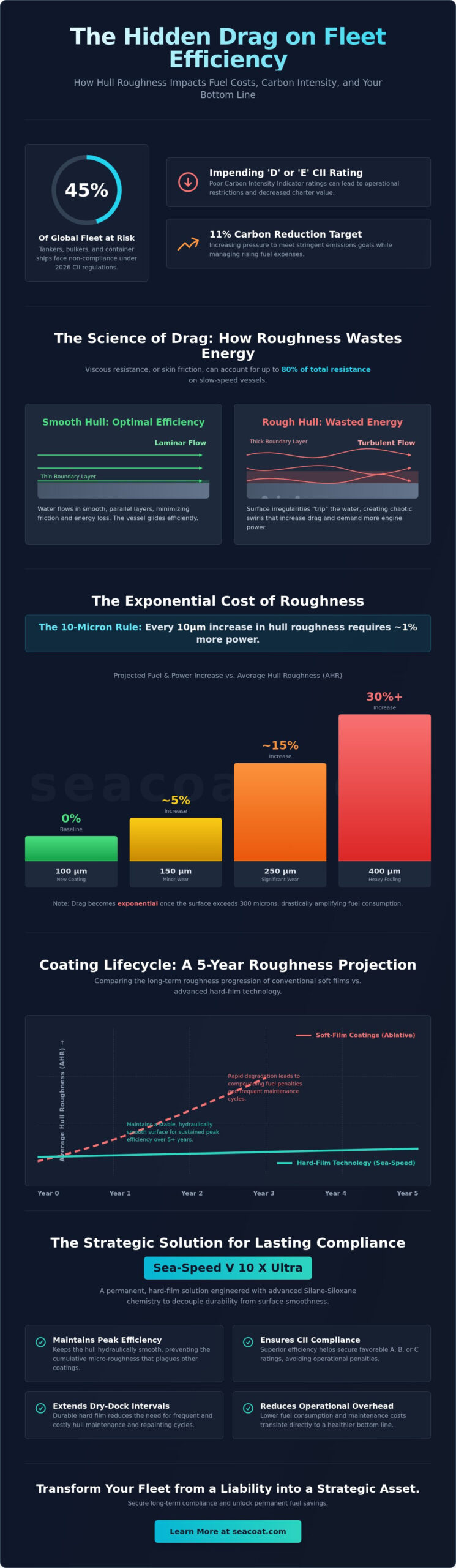 The Critical Impact of Hull Roughness on Vessel Fuel Consumption and Efficiency